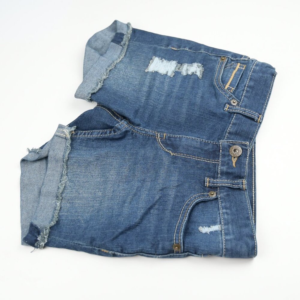 Levi's Girls Distressed Boyfriend Jean Shorts Size 10 Regular